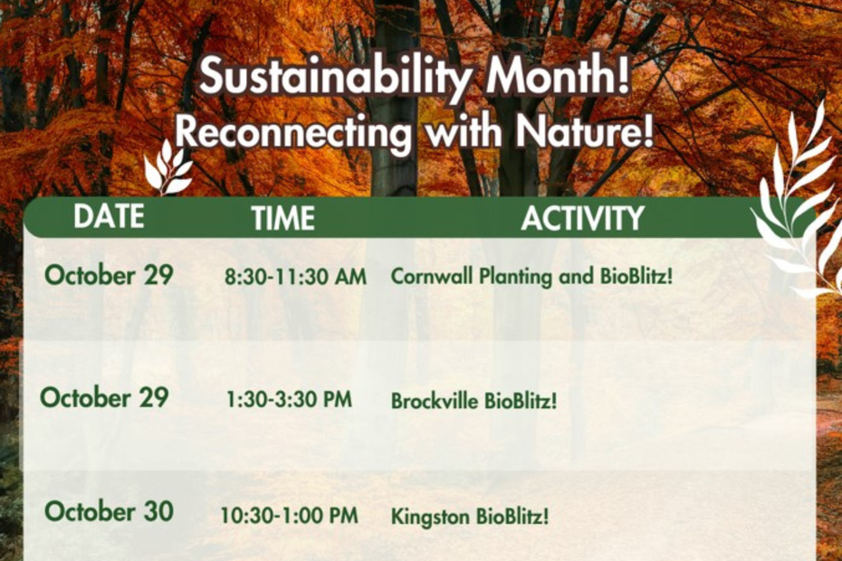 sustainability month poster